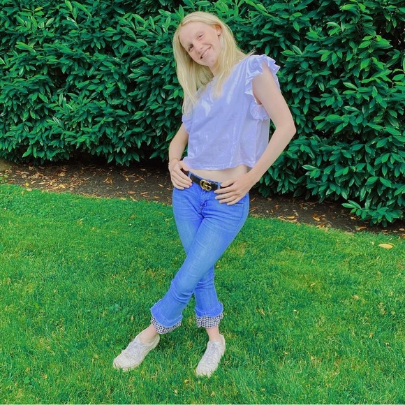 Vintage America | Wonderland Capris Ruffle Jeans 6 - Picture 2 of 9